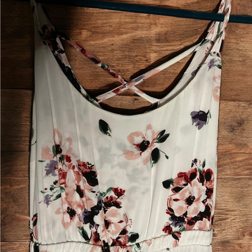 Torrid white floral maxi dress - 1X - Picture 5 of 6